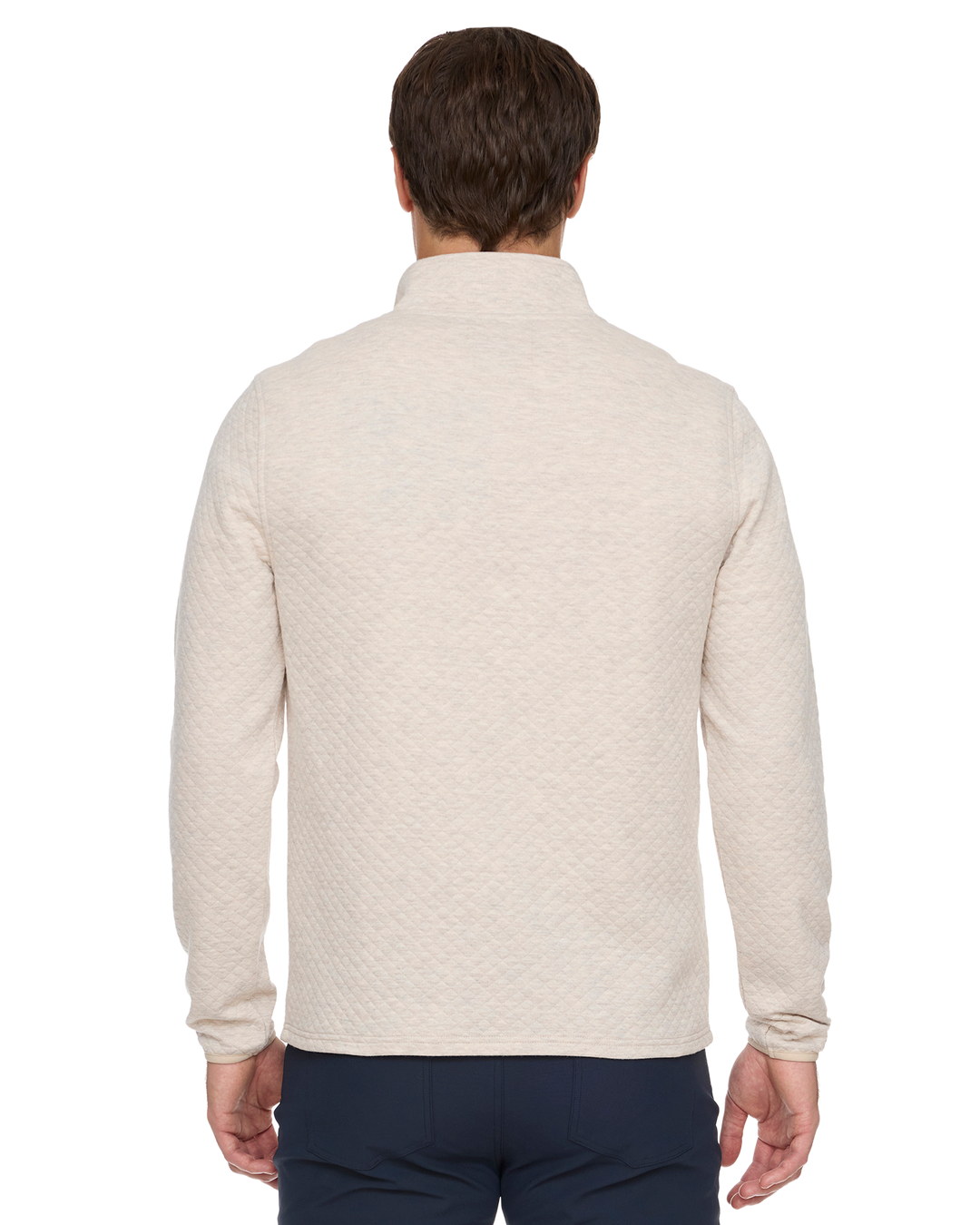 BRADNER SUPER SOFT QUILTED 1/4-ZIP PULLOVER