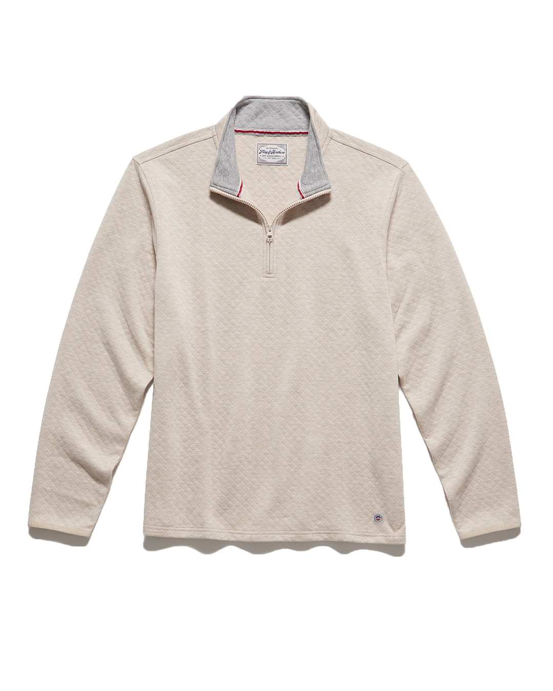 BRADNER SUPER SOFT QUILTED 1/4-ZIP PULLOVER