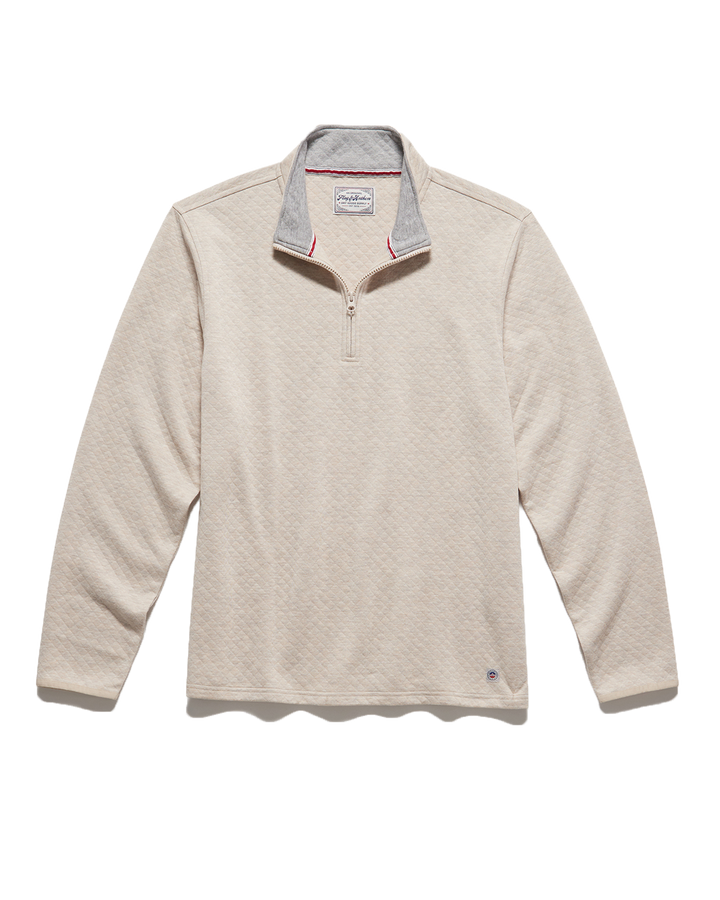 BRADNER SUPER SOFT QUILTED 1/4-ZIP PULLOVER