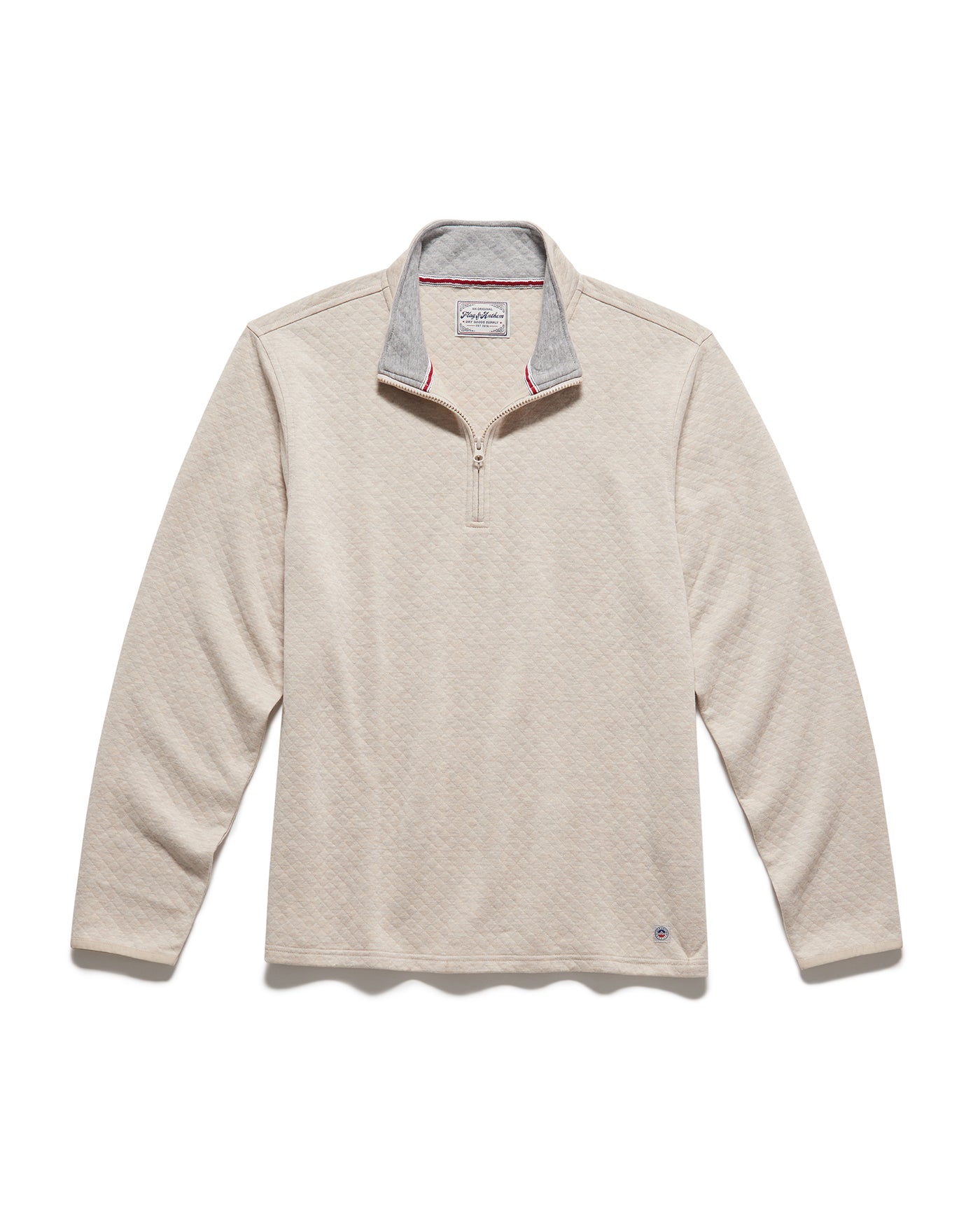 BRADNER SUPER-SOFT QUILTED 1/4-ZIP PULLOVER