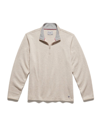 BRADNER SUPER-SOFT QUILTED 1/4-ZIP PULLOVER