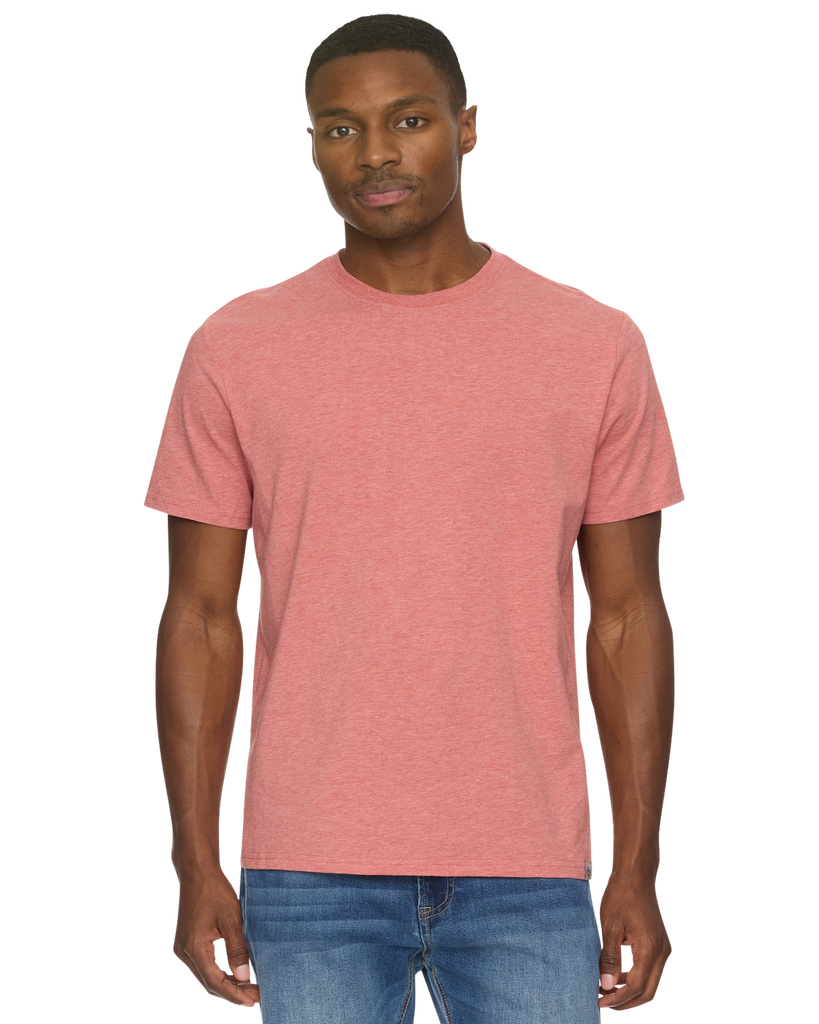 dress crew neck shirts Essential Stretch Comfort Crewneck Tee shirt with contrast detail White Rose Fields Gown ACTV Select Coat Size:EU46/US36/S