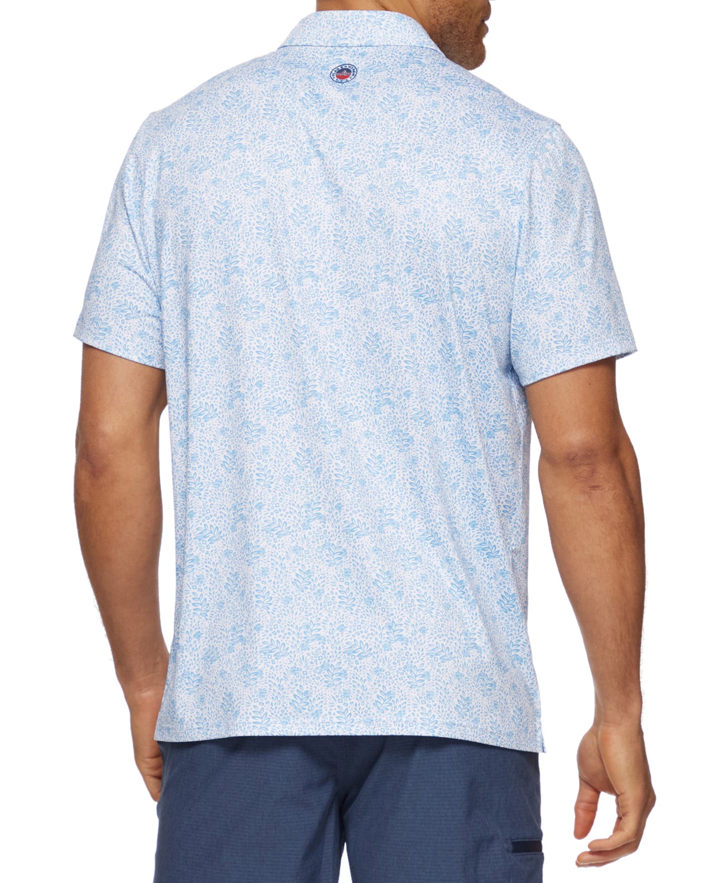 WILLOUGHBY LEAF PRINT PERFORMANCE POLO