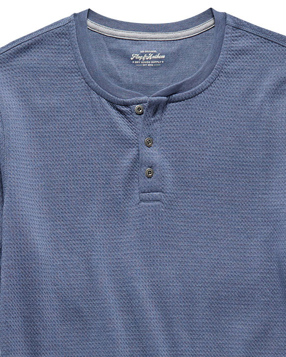 CHATSWORTH SOFT WAFFLE HENLEY