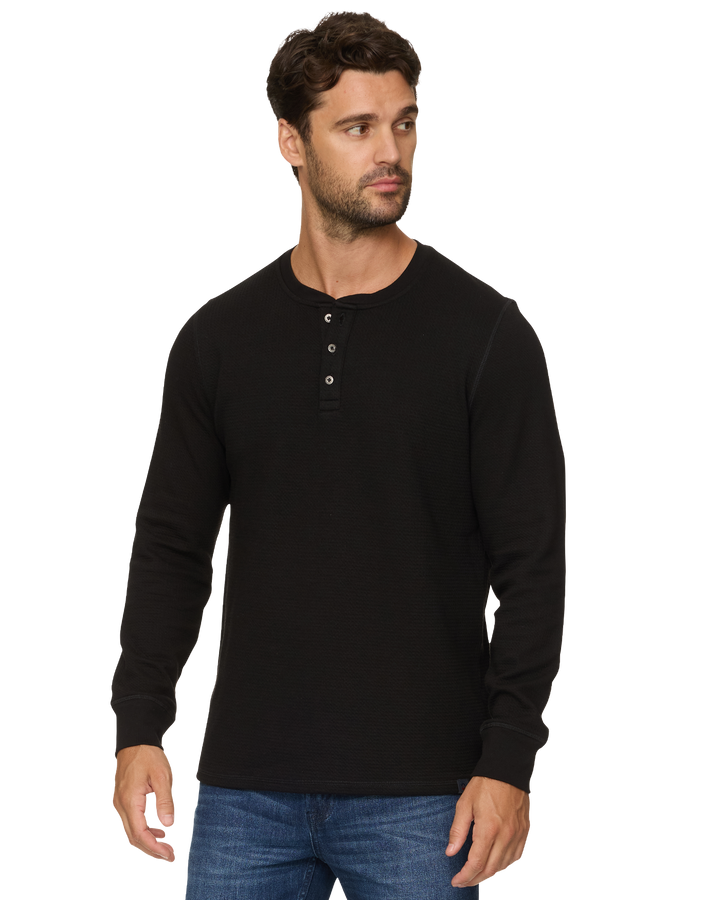 CHATSWORTH SOFT WAFFLE HENLEY