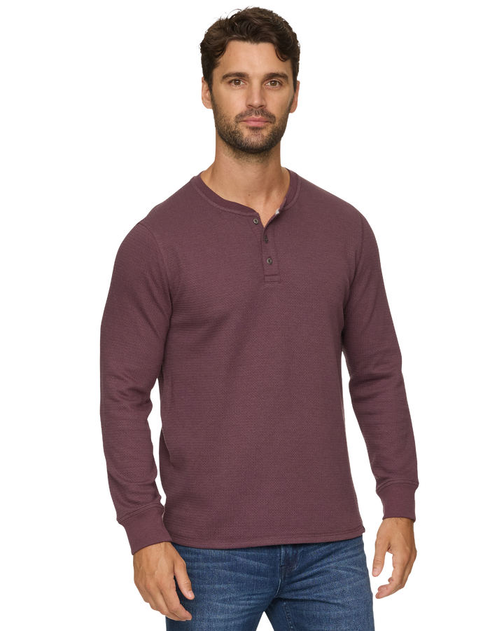 CHATSWORTH SOFT WAFFLE HENLEY
