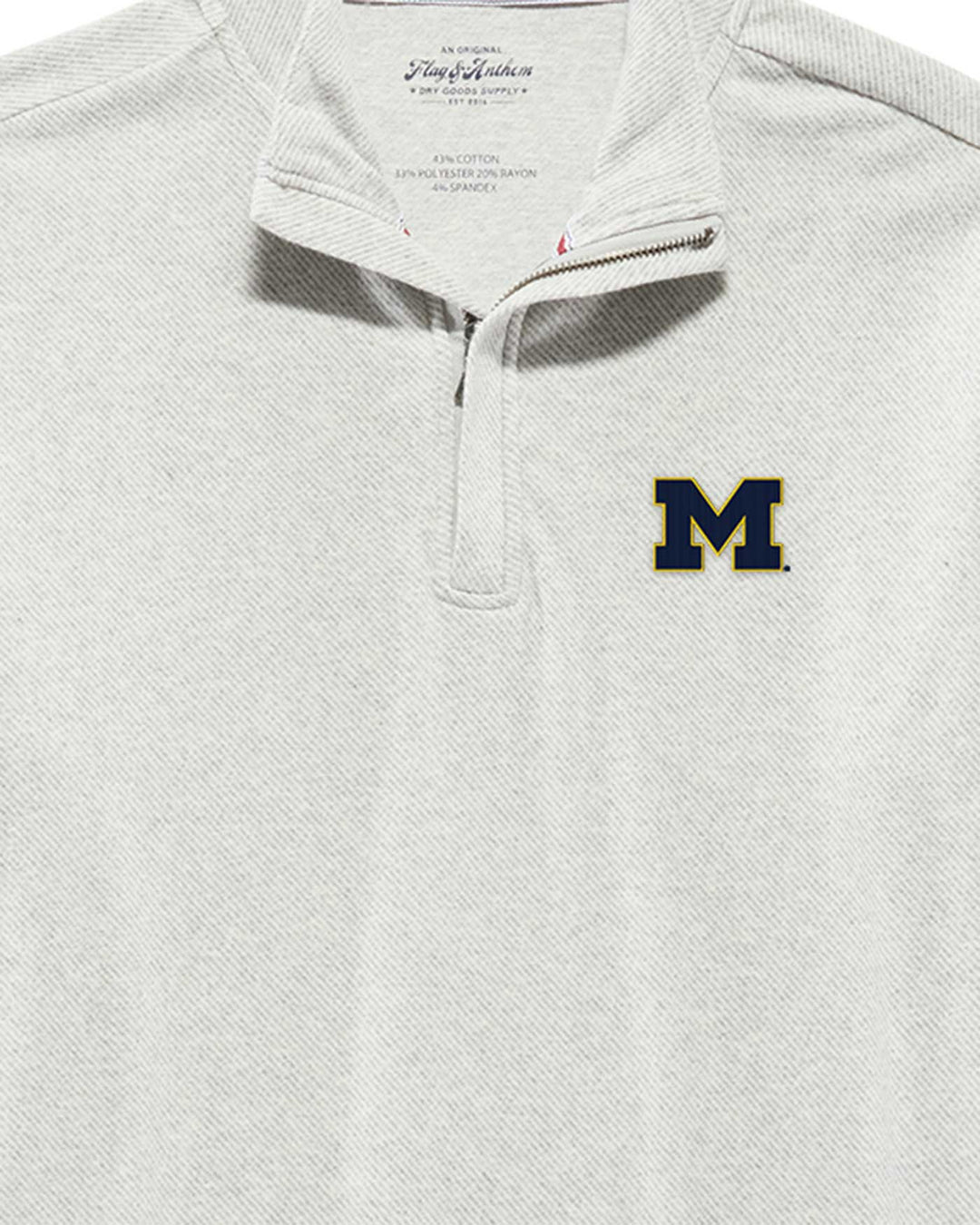 MICHIGAN HERO STRETCH KNIT 1/4-ZIP