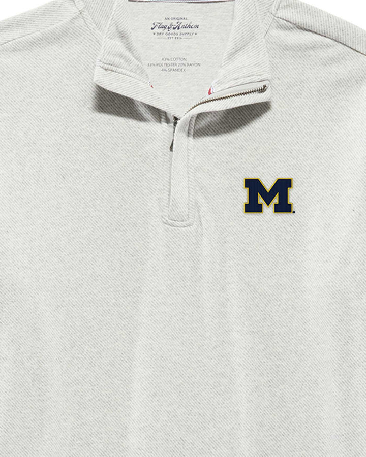 MICHIGAN HERO STRETCH KNIT 1/4-ZIP