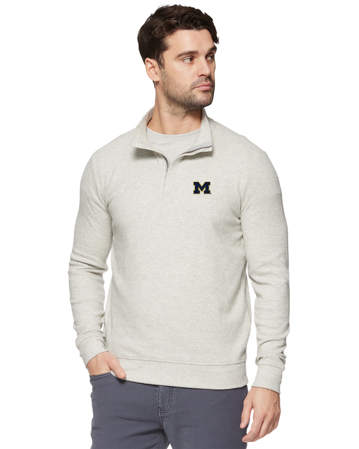 MICHIGAN HERO STRETCH KNIT 1/4-ZIP