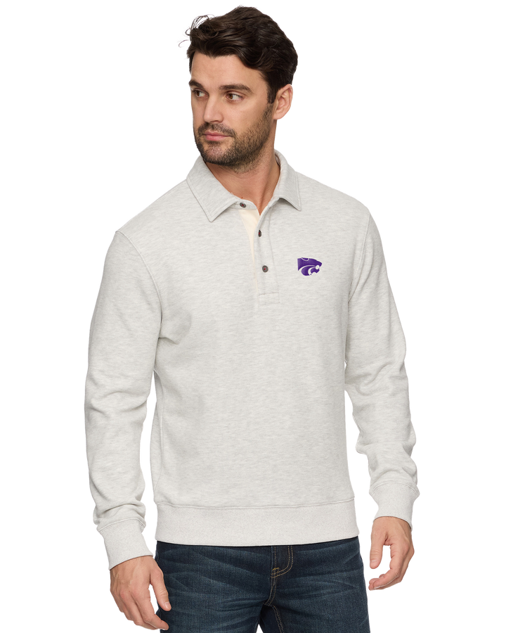 KANSAS STATE NEWTON FLEECE POLO