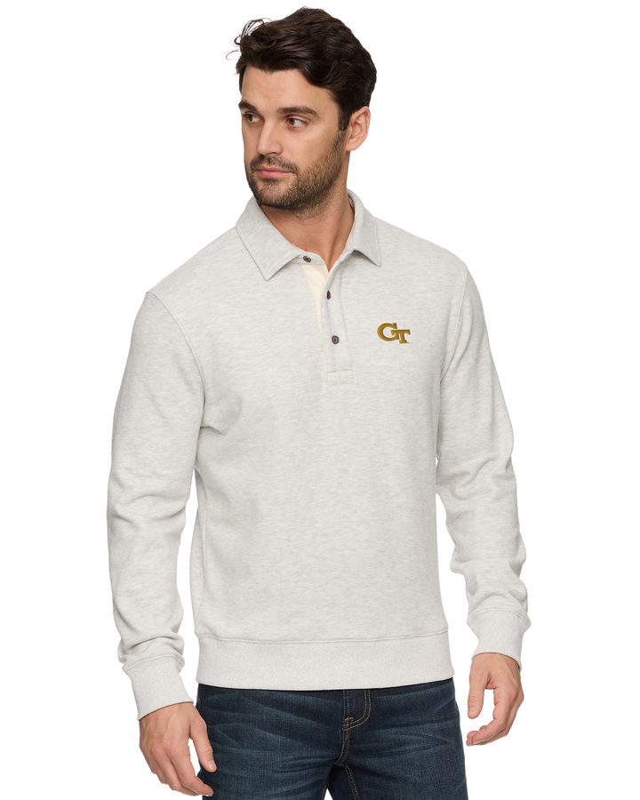 GEORGIA TECH SUPER SOFT FLEECE POLO