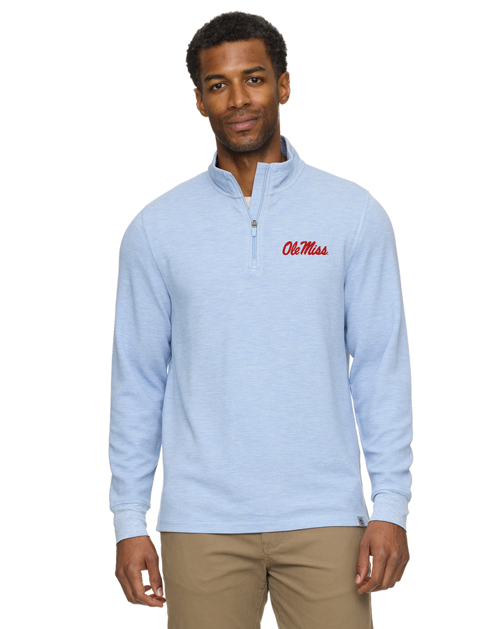 OLE MISS SUMMIT SUPER SOFT 1/4-ZIP
