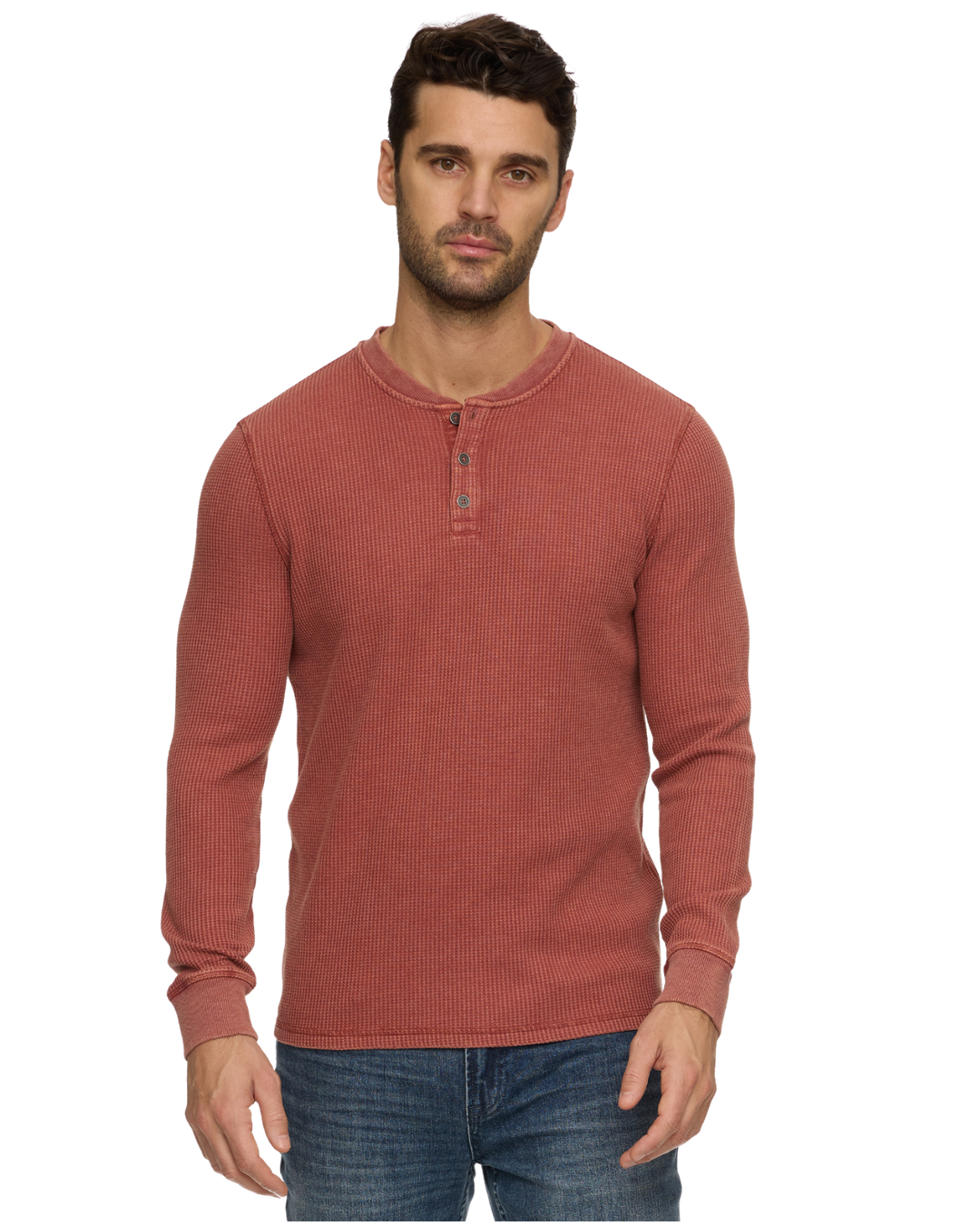 VINTAGE SOFT WAFFLE HENLEY
