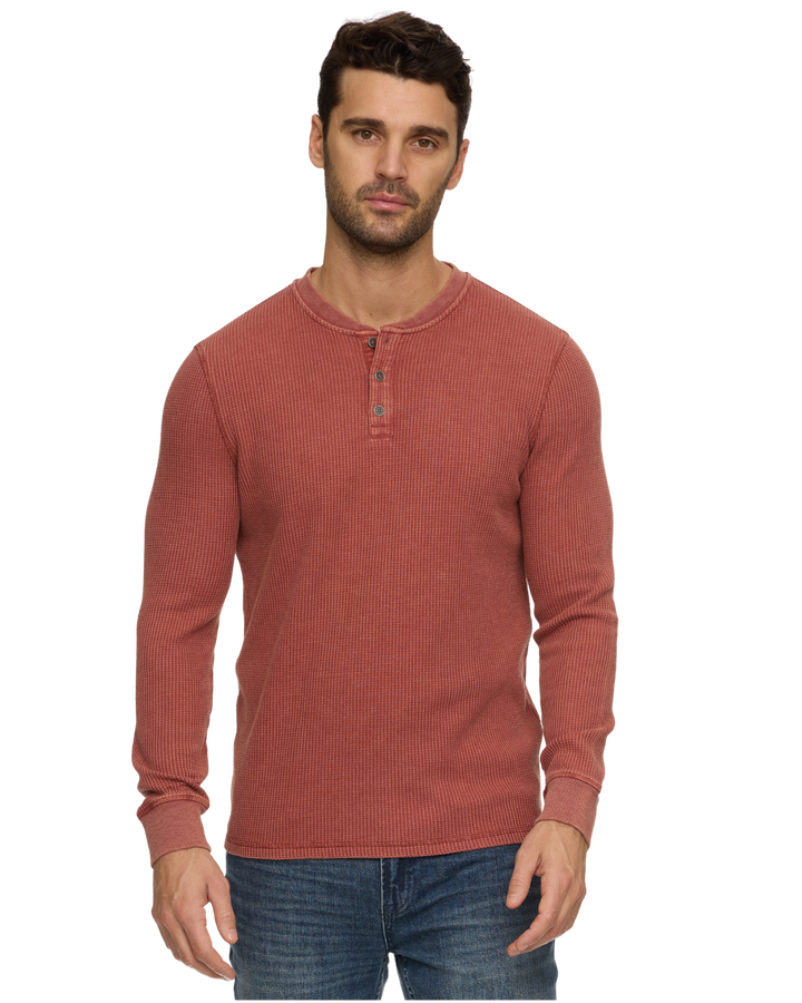 VINTAGE SOFT WAFFLE HENLEY