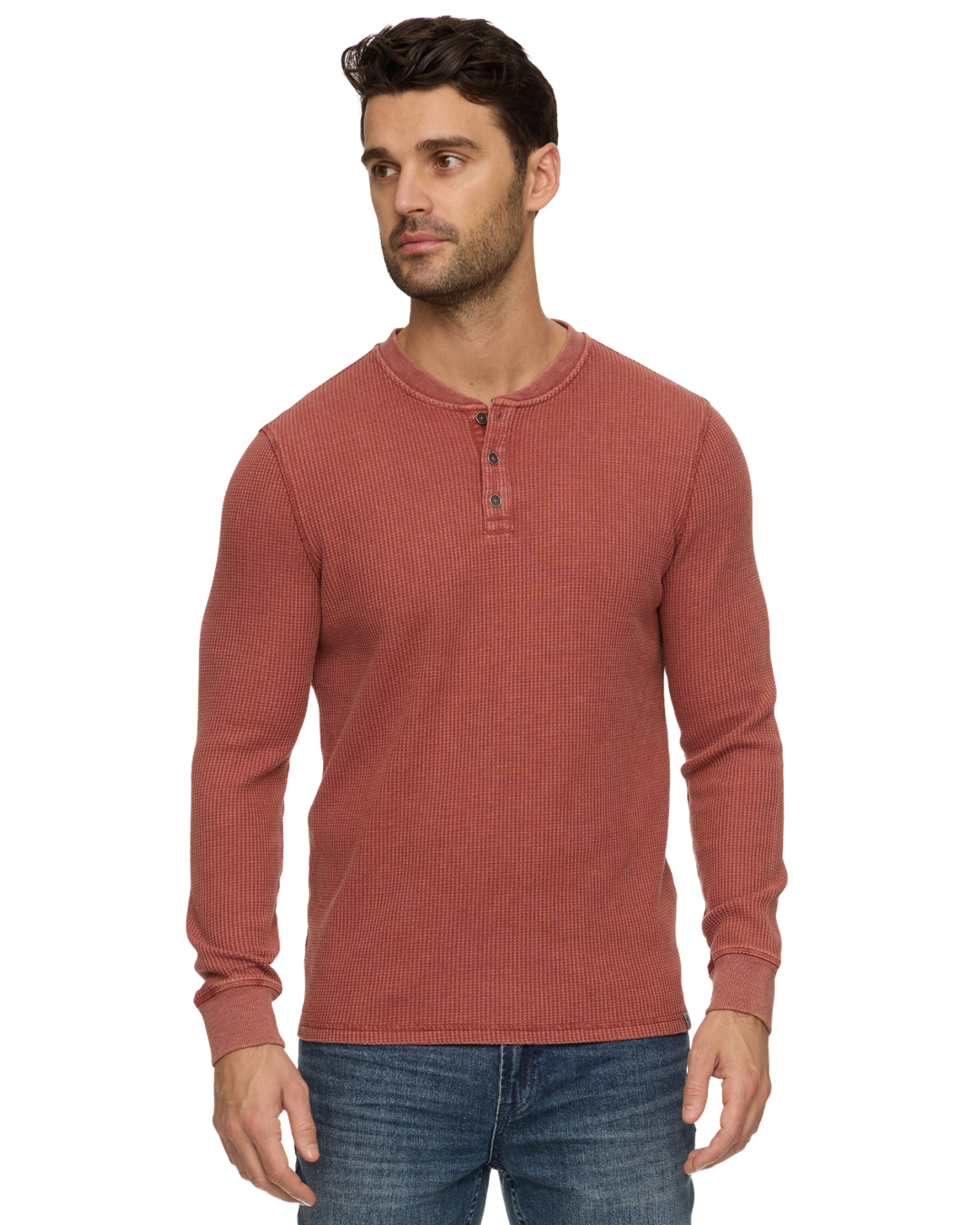 VINTAGE SOFT WAFFLE HENLEY