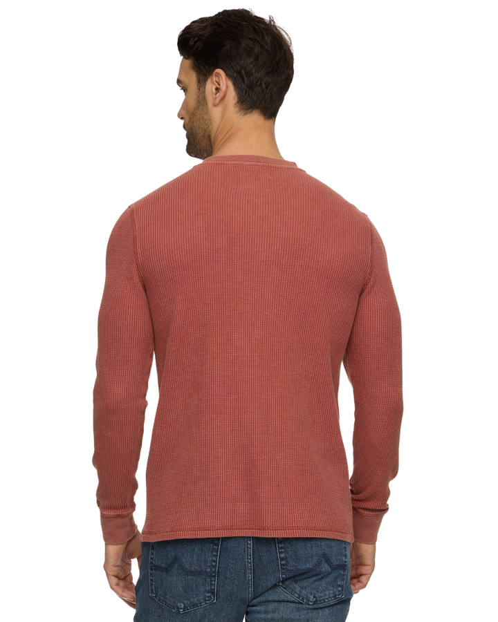 TEXAS VINTAGE SOFT WAFFLE HENLEY