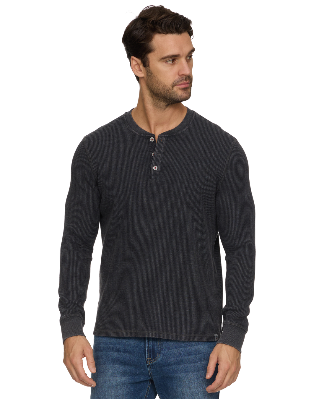 VINTAGE SOFT WAFFLE HENLEY