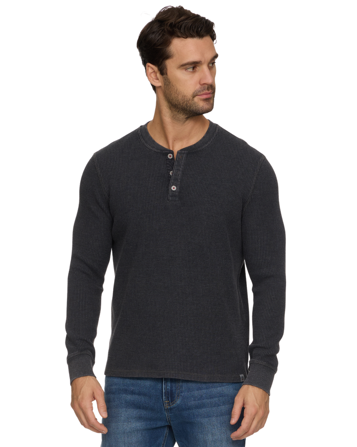 VINTAGE SOFT WAFFLE HENLEY