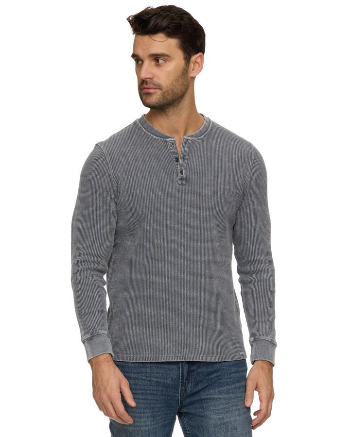 VINTAGE SOFT WAFFLE HENLEY