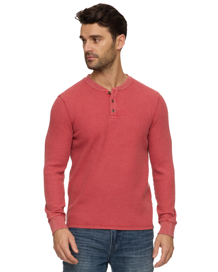 VINTAGE SOFT WAFFLE HENLEY