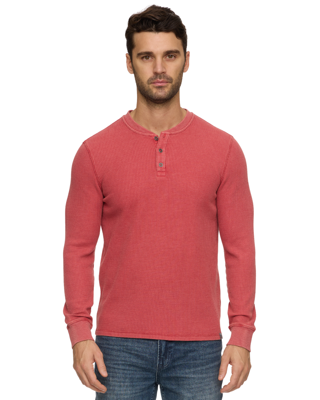 VINTAGE SOFT WAFFLE HENLEY