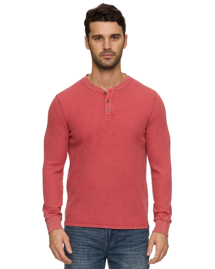 VINTAGE SOFT WAFFLE HENLEY