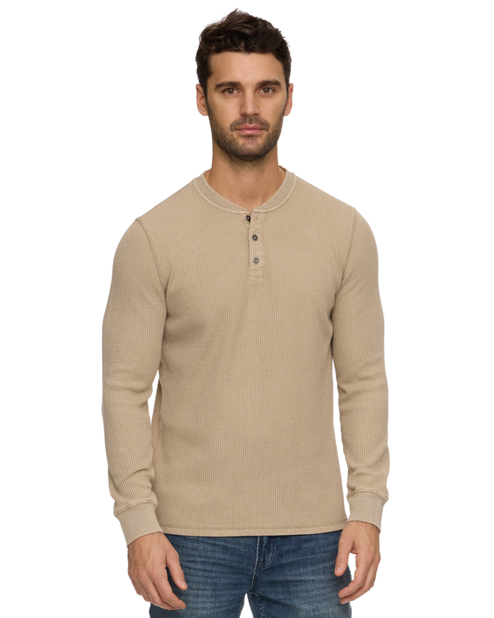 VINTAGE SOFT WAFFLE HENLEY