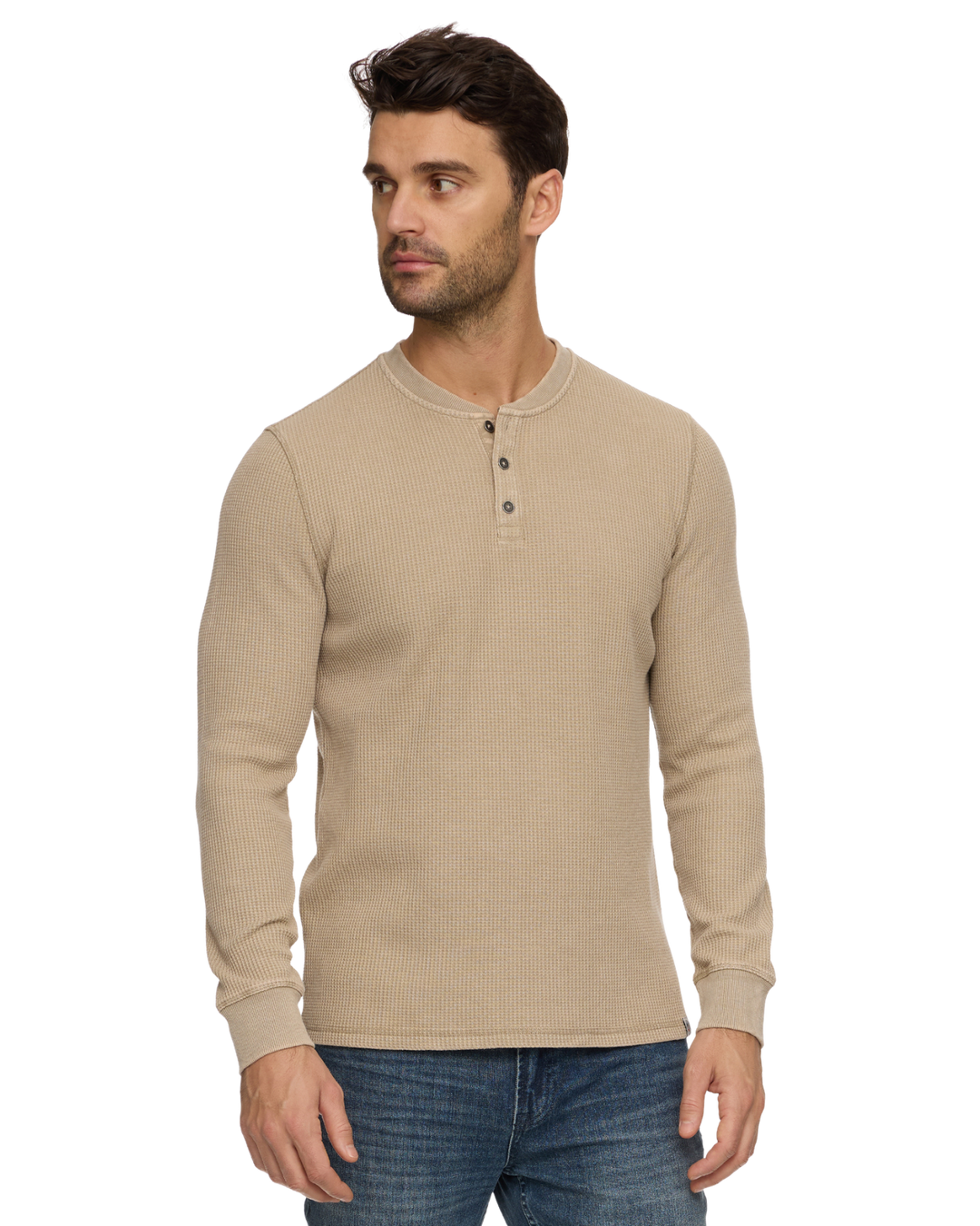 VINTAGE SOFT WAFFLE HENLEY