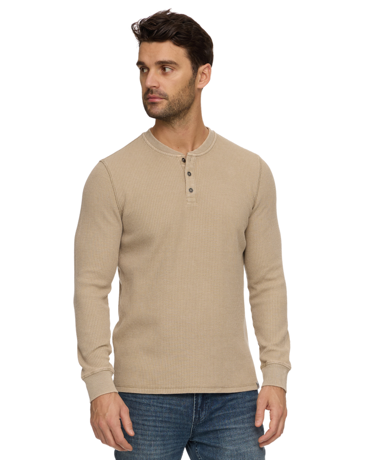 VINTAGE SOFT WAFFLE HENLEY