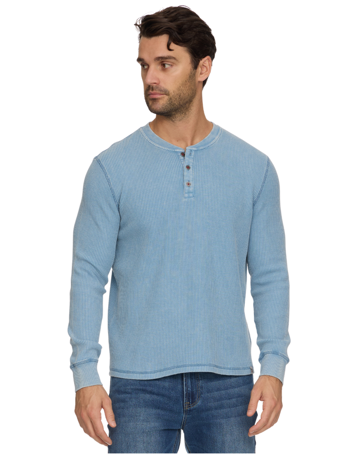 VINTAGE SOFT WAFFLE HENLEY