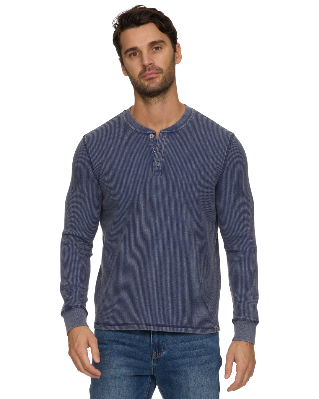 VINTAGE SOFT WAFFLE HENLEY