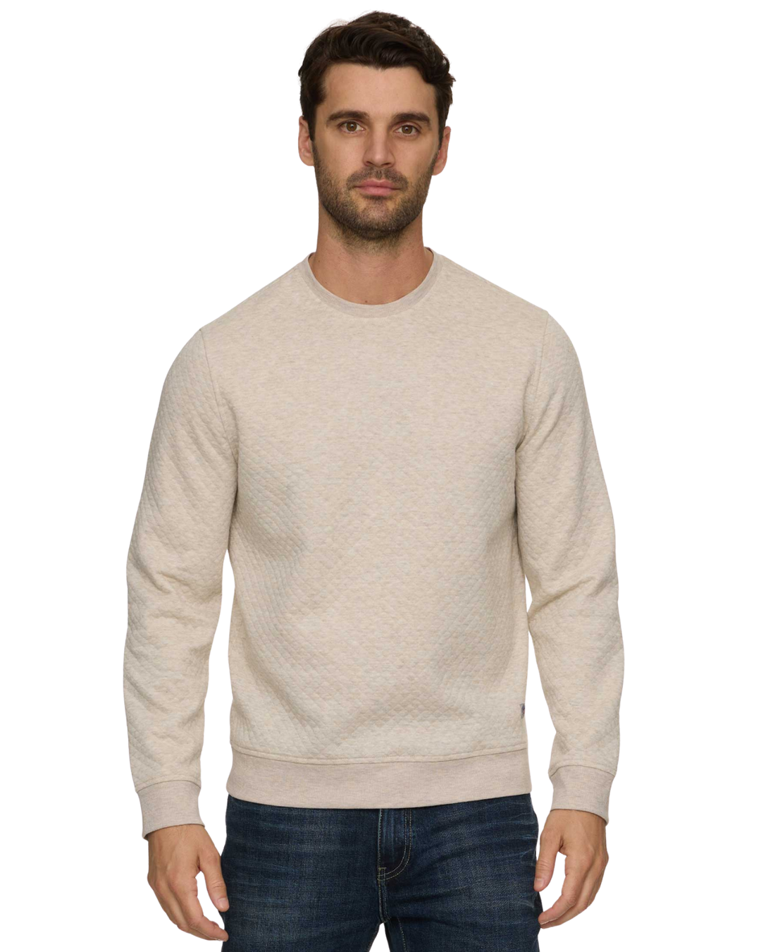 BRADNER SUPER SOFT QUILTED CREWNECK