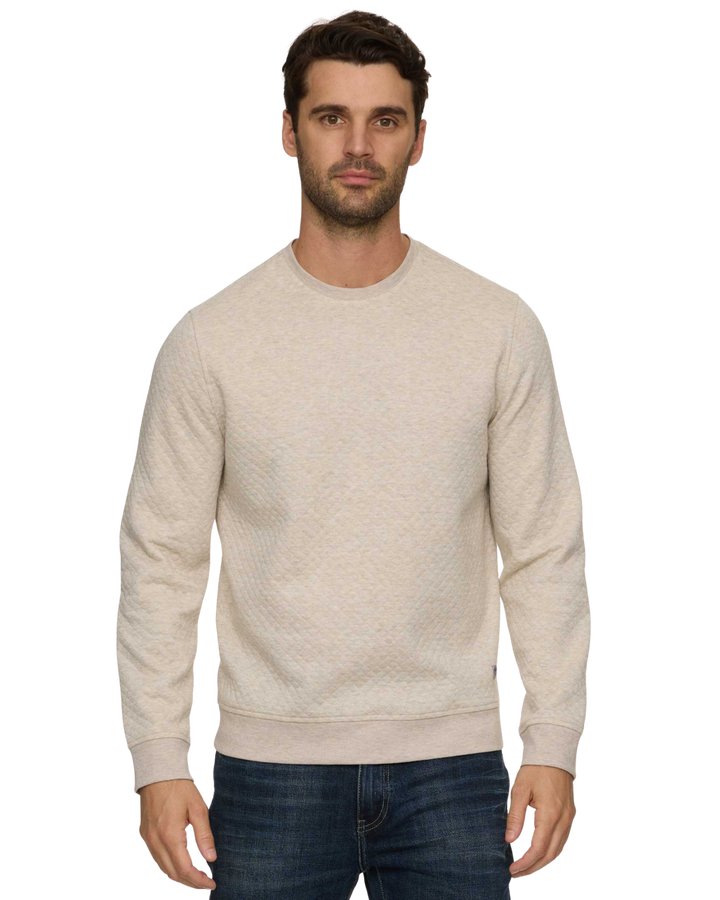 BRADNER SUPER SOFT QUILTED CREWNECK