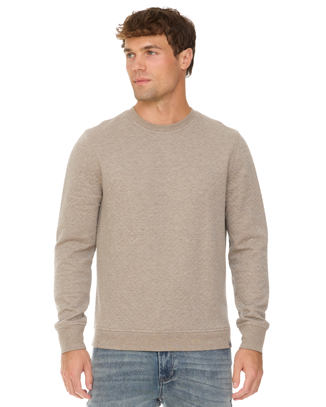 BRADNER SUPER SOFT QUILTED CREWNECK