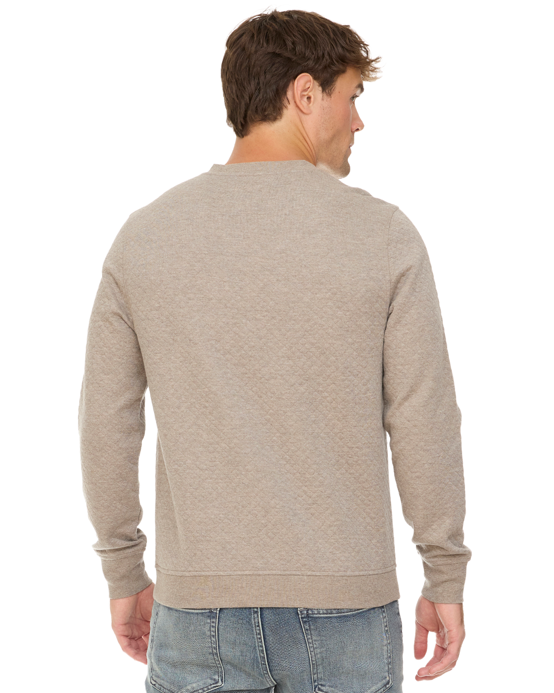 BRADNER SUPER SOFT QUILTED CREWNECK