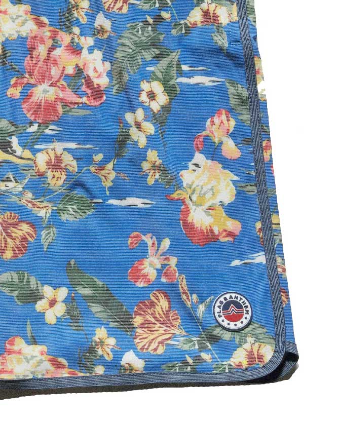 BROXTON HAWAIIAN PRINT SWIM SHORT -  8" INSEAM (FINAL SALE)