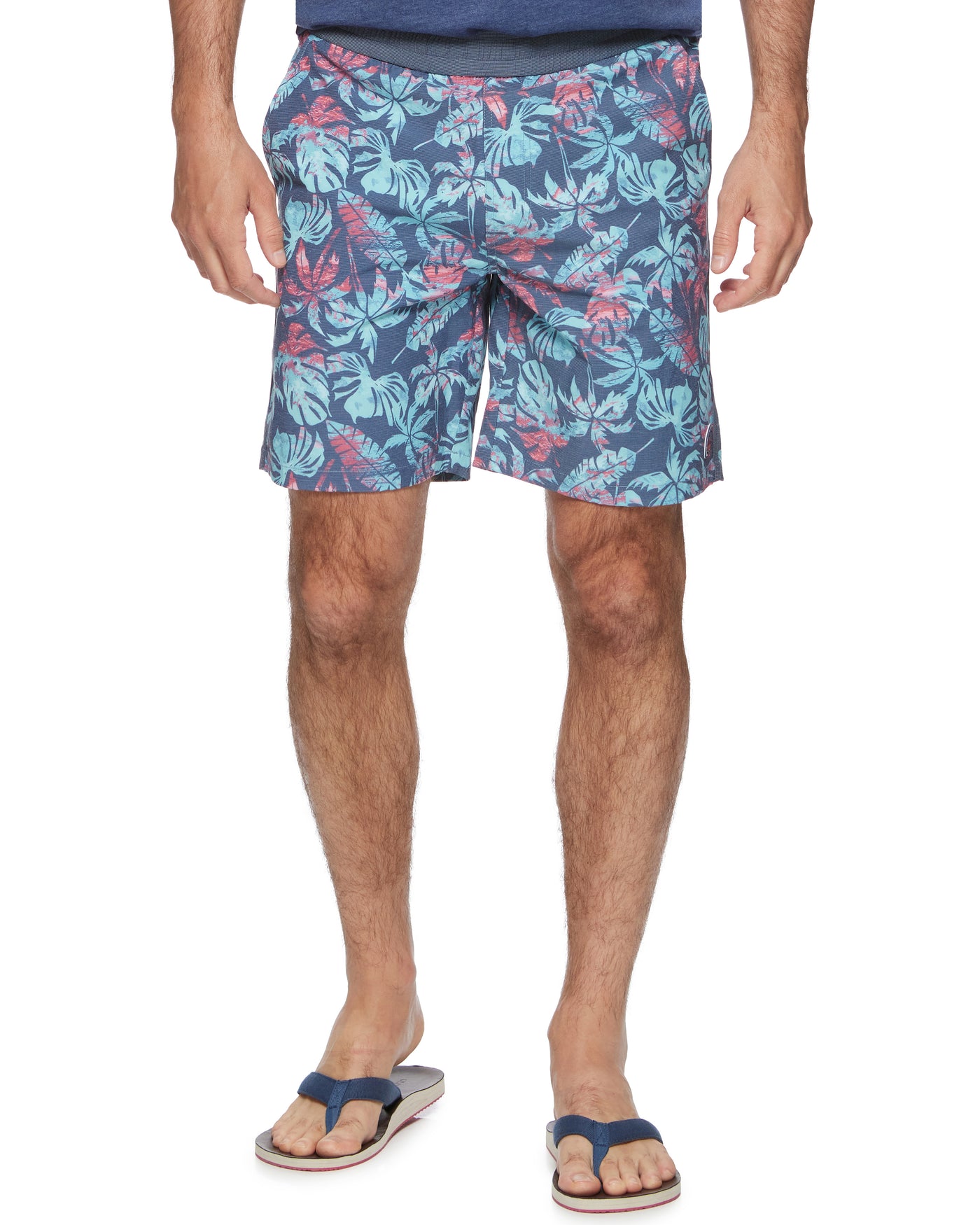 PINETTA PALM PRINT SWIM SHORT -  8" INSEAM (FINAL SALE)