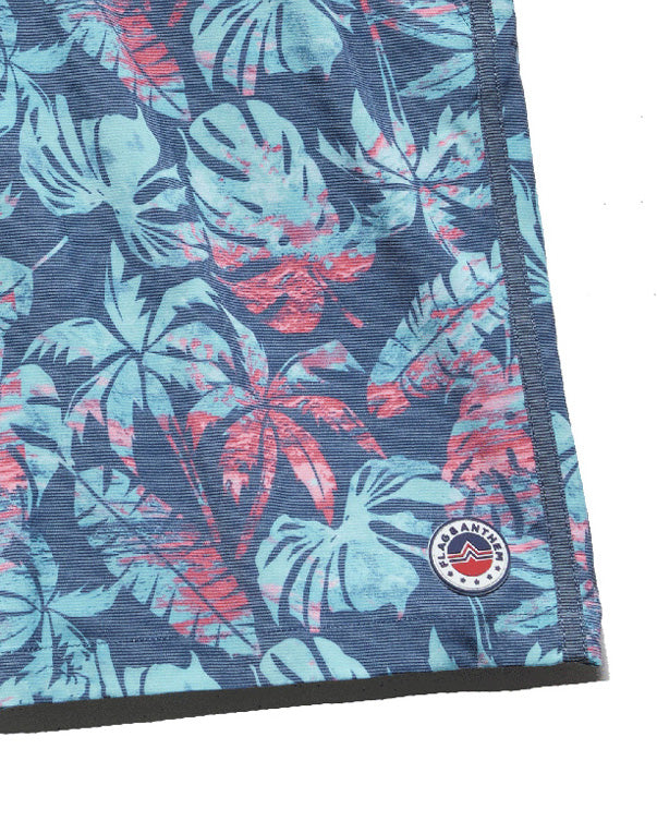 PINETTA PALM PRINT SWIM SHORT -  8" INSEAM (FINAL SALE)