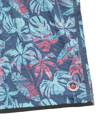 PINETTA PALM PRINT SWIM SHORT -  8" INSEAM (FINAL SALE)