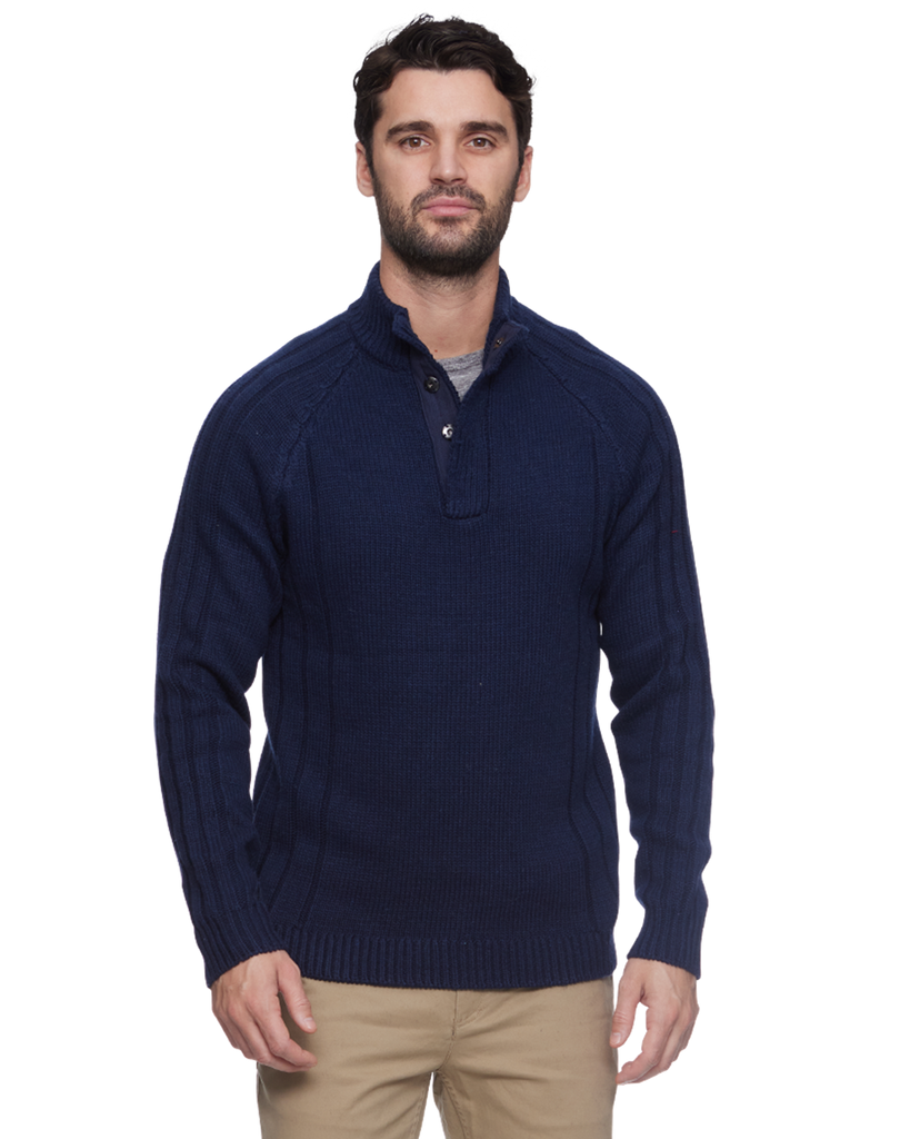 PLAINVIEW MOCK NECK SWEATER – Flag & Anthem