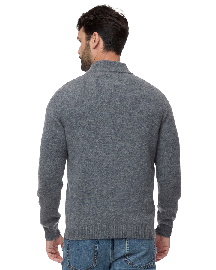 WOODLAND MERINO WOOL 1/4-ZIP SWEATER