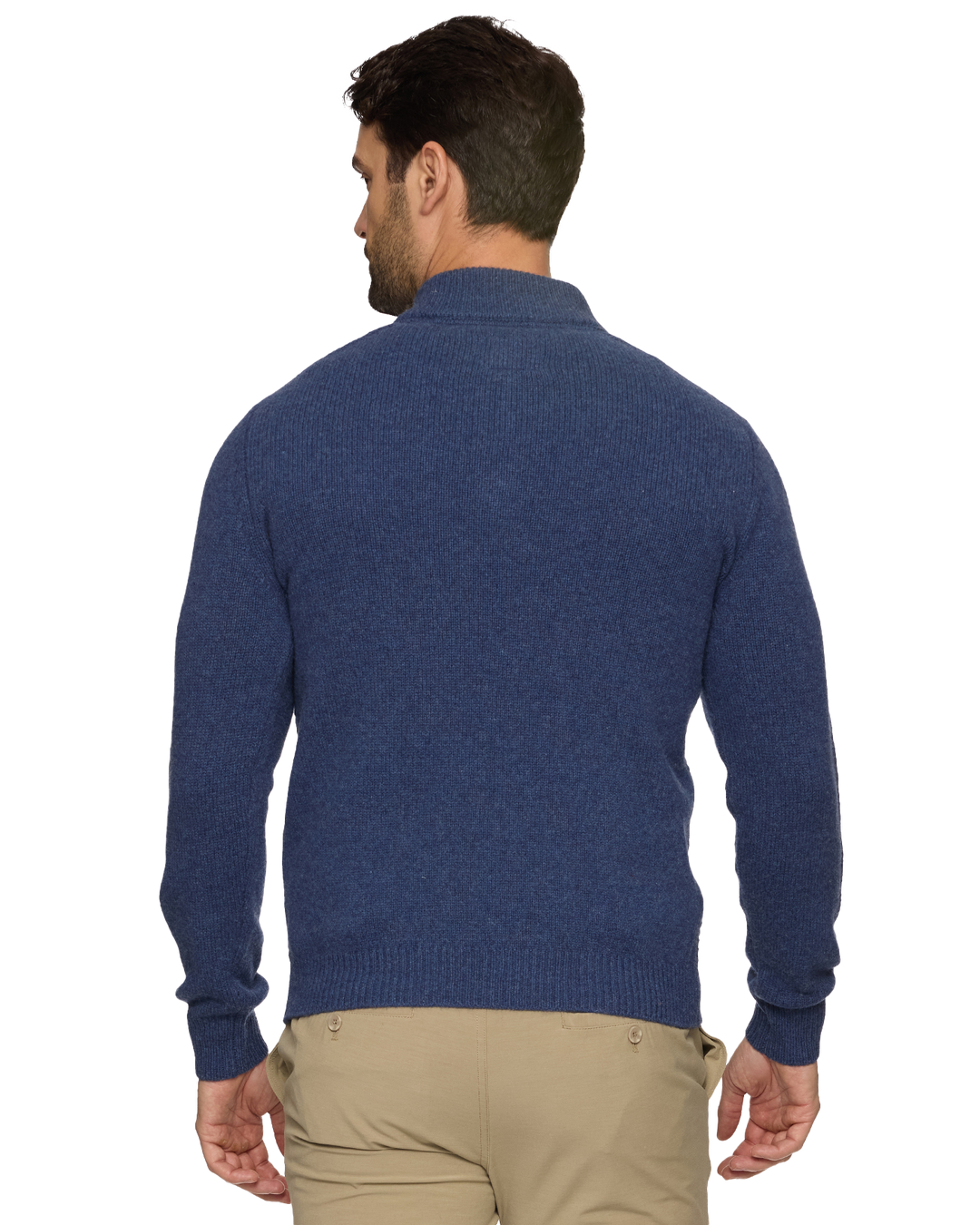 WOODLAND MERINO WOOL 1/4-ZIP SWEATER