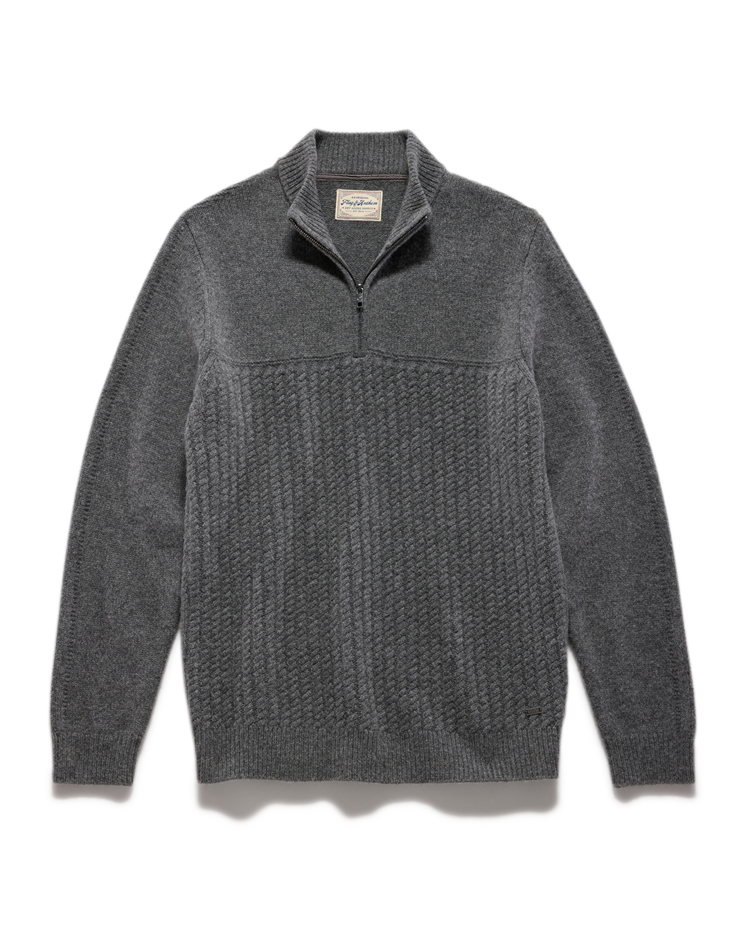 WOODLAND MERINO WOOL 1/4-ZIP SWEATER