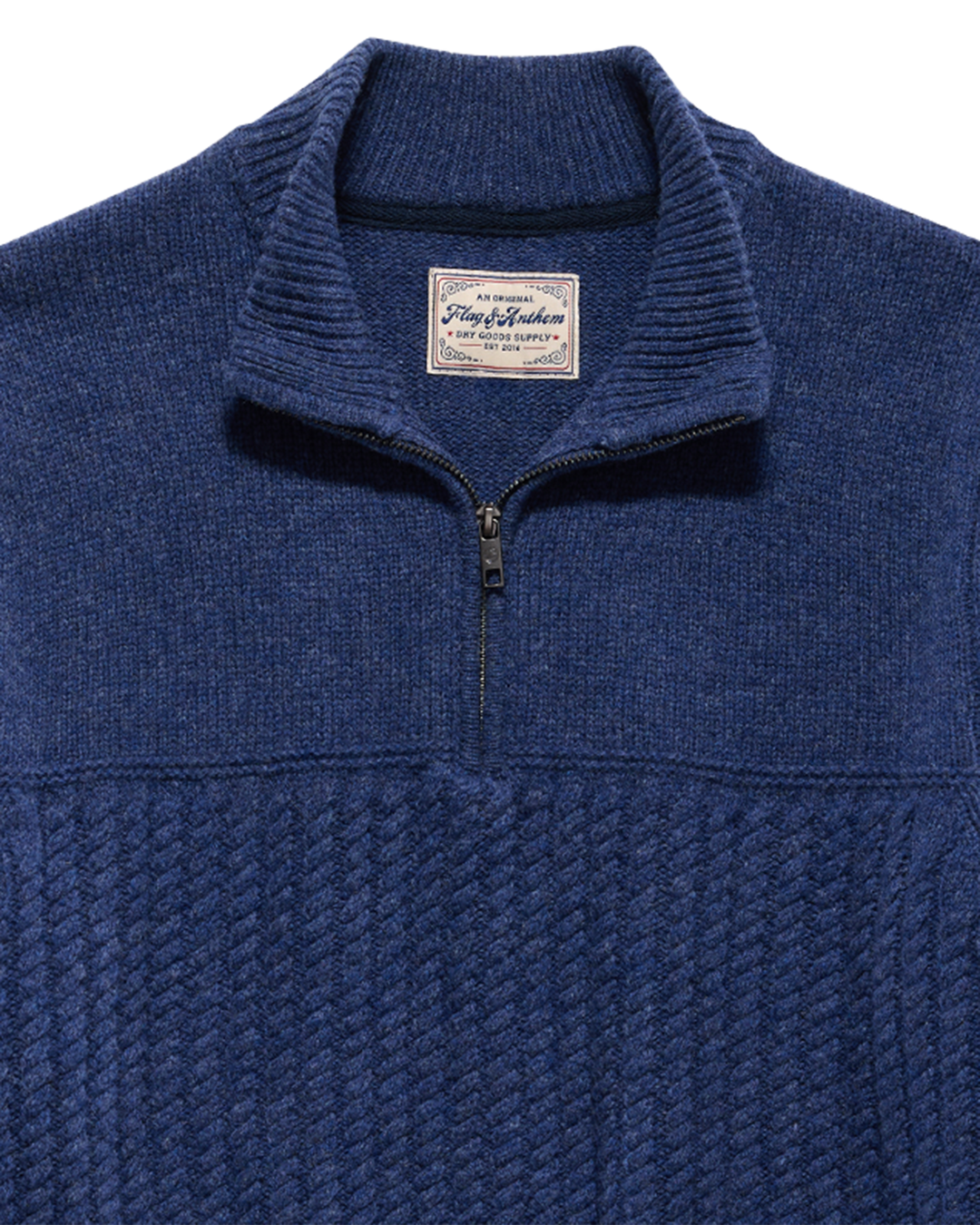 WOODLAND MERINO WOOL 1/4-ZIP SWEATER