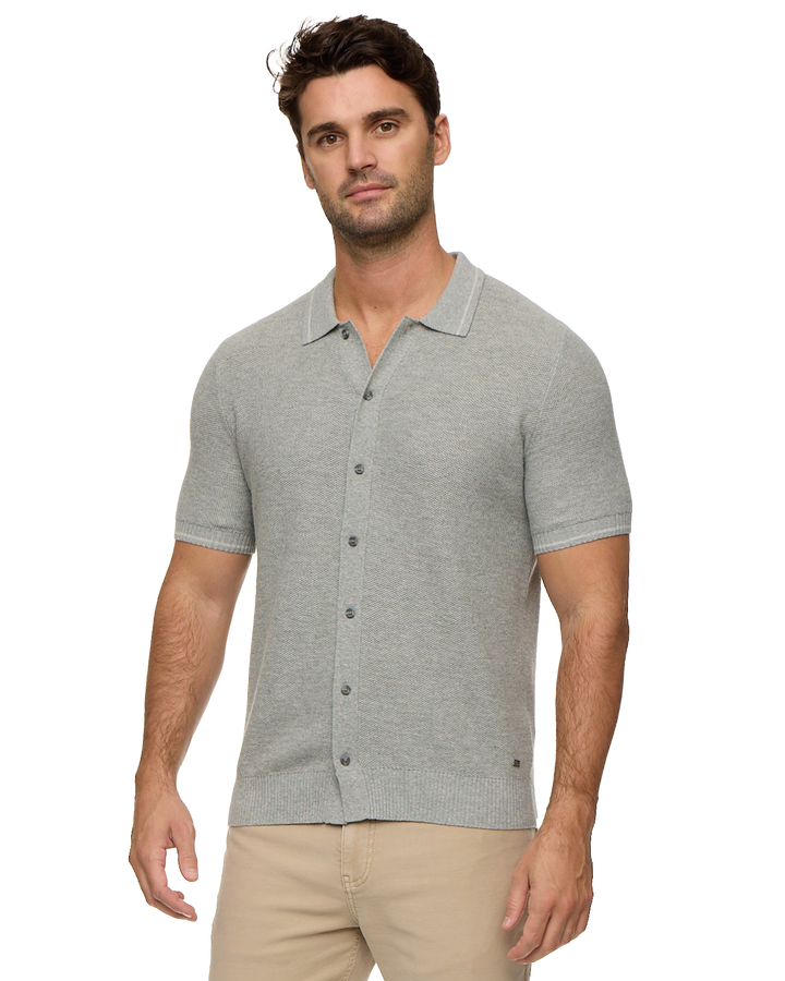 SHERMAN FULL-PLACKET SWEATER POLO