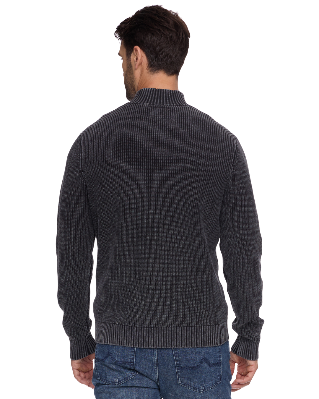 ALAMOSA VINTAGE WASHED 1/4-ZIP SWEATER