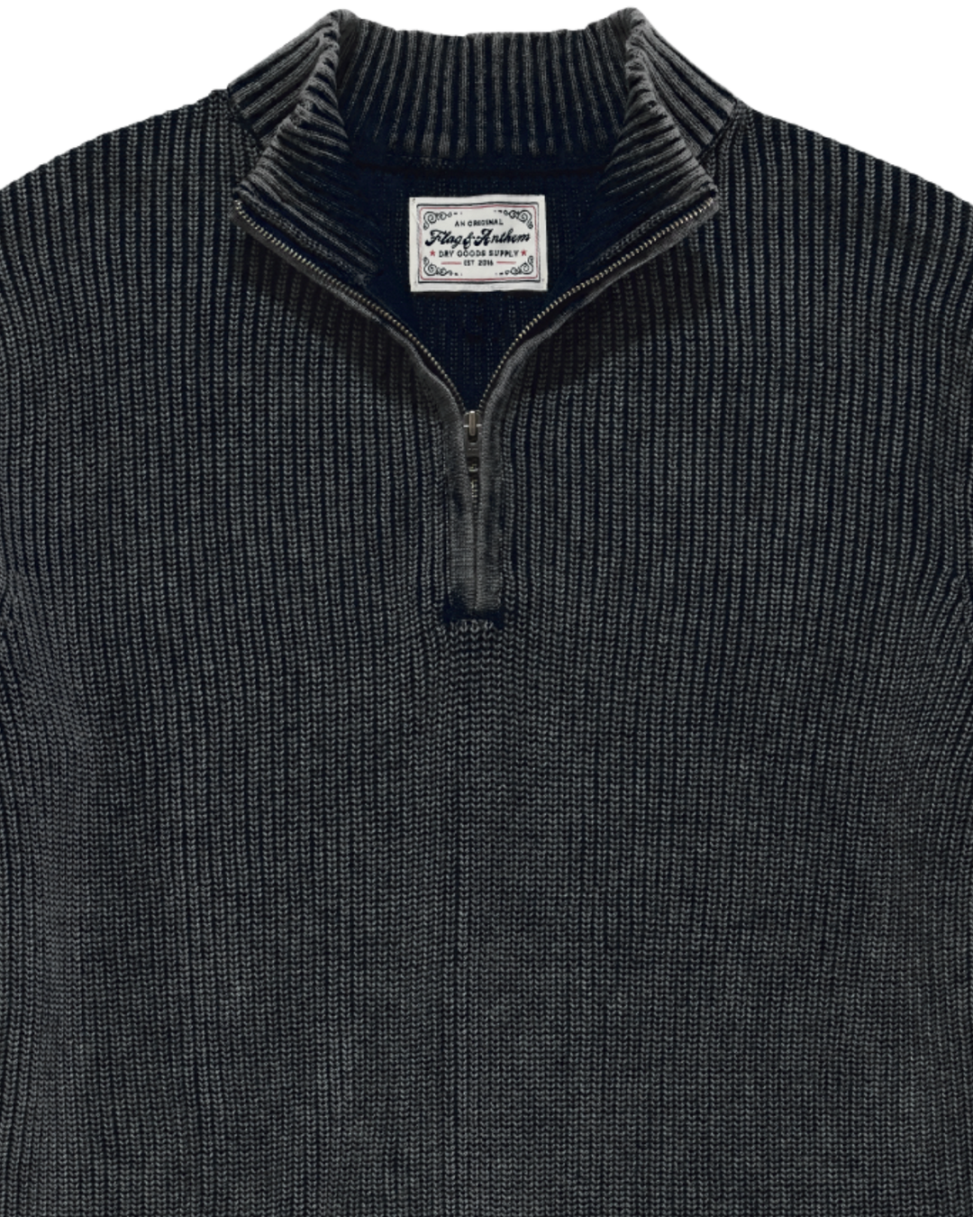 ALAMOSA VINTAGE WASHED 1/4-ZIP SWEATER