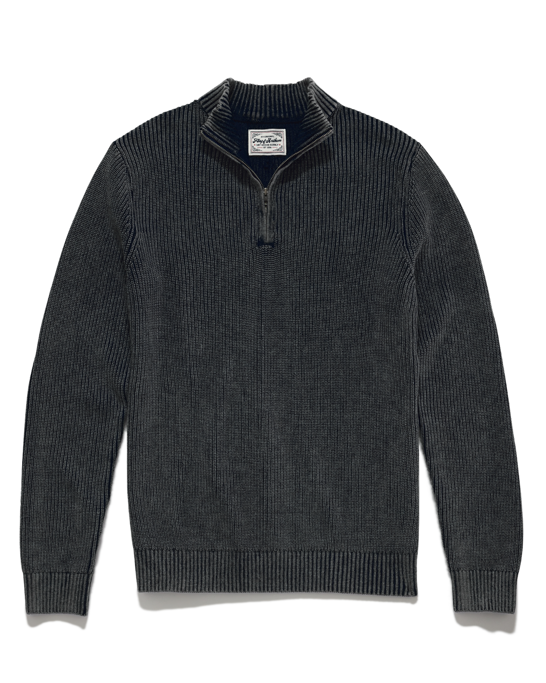 ALAMOSA VINTAGE WASHED 1/4-ZIP SWEATER