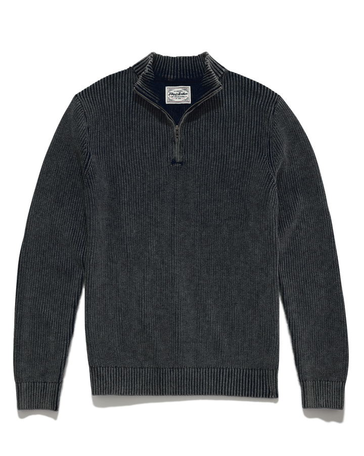 ALAMOSA VINTAGE WASHED 1/4-ZIP SWEATER