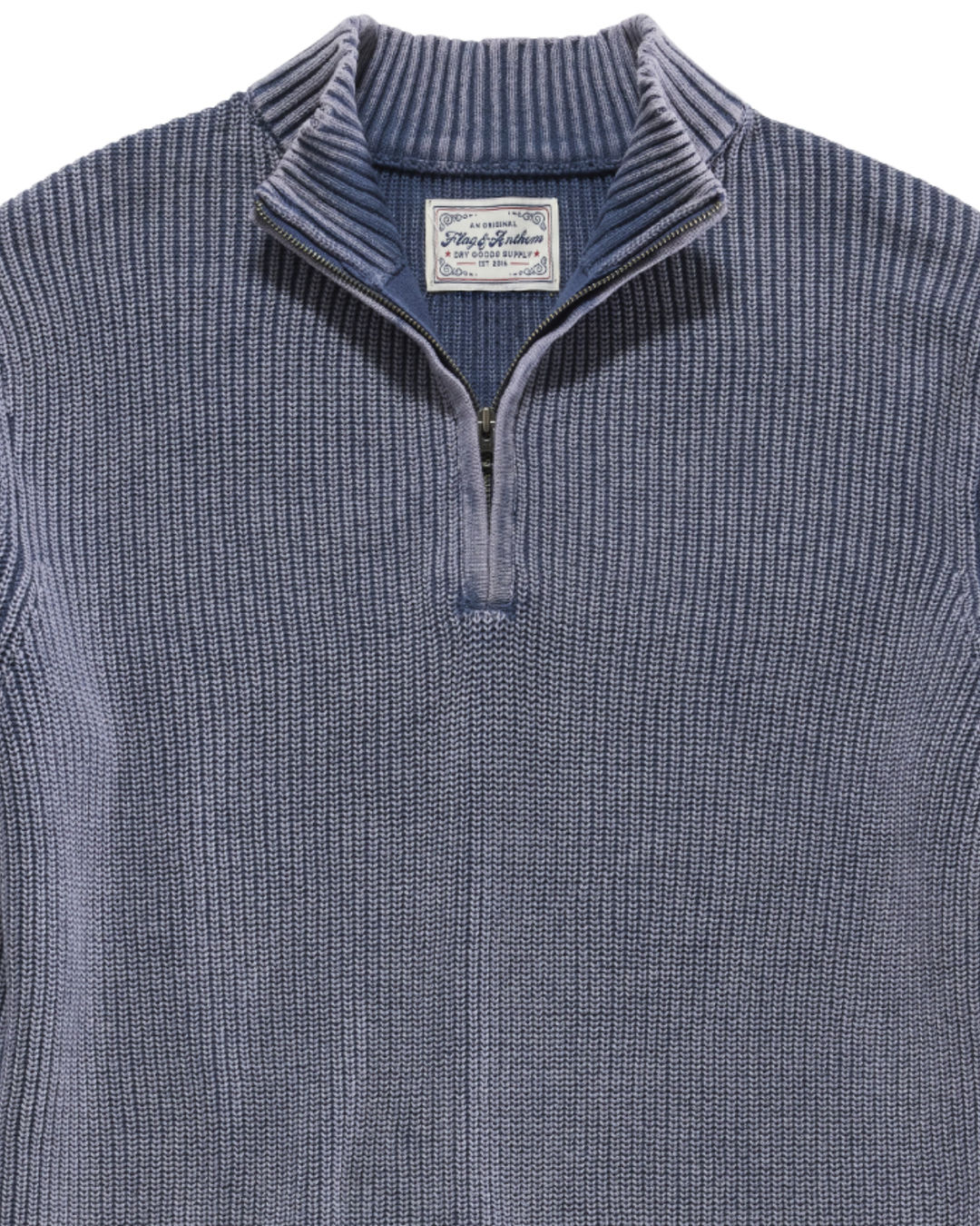 ALAMOSA VINTAGE WASHED 1/4-ZIP SWEATER